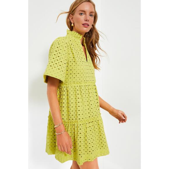 Tuckernuck Lime Eyelet Dress - Picture 4 of 10